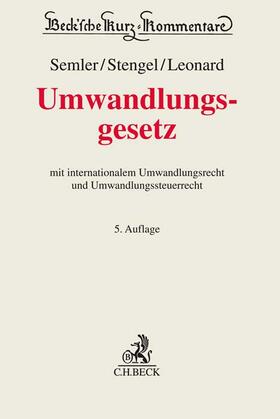 Semler / Stengel / Leonard | Umwandlungsgesetz: UmwG | Buch | 978-3-406-75446-3 | sack.de