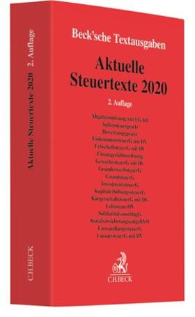 Aktuelle Steuertexte 2020 | Buch | 978-3-406-75670-2 | sack.de