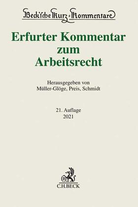 Müller-Glöge / Preis / Schmidt | Erfurter Kommentar zum Arbeitsrecht | Buch | sack.de