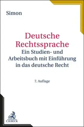 Simon |  Deutsche Rechtssprache | Buch |  Sack Fachmedien