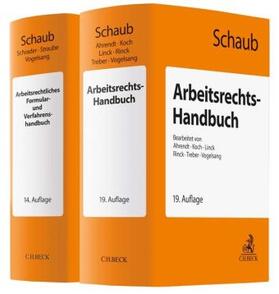 Schaub | Set: Arbeitsrechts-Handbuch (19. Auflage) und Arbeitsrechtliches Formular- und Verfahrenshandbuch (14. Auflage) | Buch | 978-3-406-76100-3 | sack.de