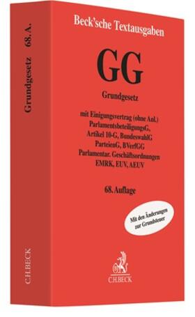 GG: Grundgesetz für die Bundesrepublik Deutschland | Buch | 978-3-406-76121-8 | sack.de