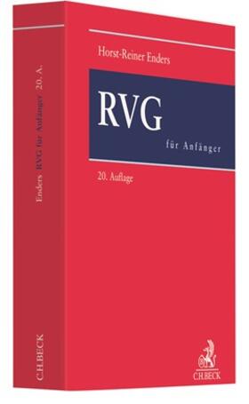 Enders | RVG für Anfänger | Buch | 978-3-406-76254-3 | sack.de