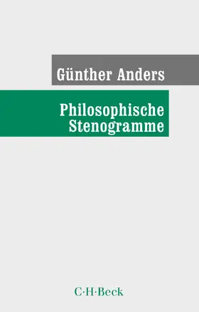 Anders |  Philosophische Stenogramme | Buch |  Sack Fachmedien