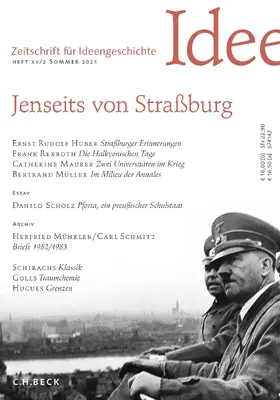 Bürger / Nolte / Staub |  Zeitschrift für Ideengeschichte Heft XV/2 Sommer 2021 | Buch |  Sack Fachmedien