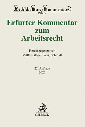 Müller-Glöge / Preis / Schmidt | Erfurter Kommentar zum Arbeitsrecht | Buch | 978-3-406-77038-8 | sack.de