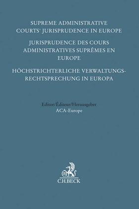  Höchstrichterliche Verwaltungsrechtsprechung in Europa | Buch |  Sack Fachmedien