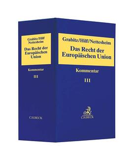 Das Recht der Europäischen Union  Leinen-Hauptordner III 88 mm | Loseblattwerk | sack.de