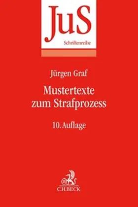 Graf |  Mustertexte zum Strafprozess | Buch |  Sack Fachmedien