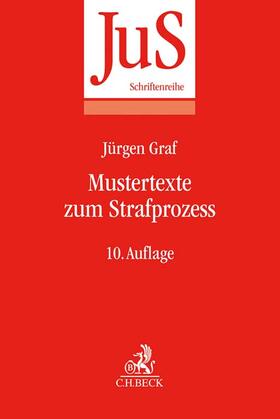 Graf | Mustertexte zum Strafprozess | Buch | 978-3-406-77296-2 | sack.de