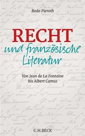 Pieroth |  Recht und französische Literatur | Buch |  Sack Fachmedien