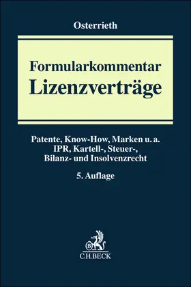 Pfaff / Osterrieth | Formularkommentar Lizenzverträge | Buch | 978-3-406-77534-5 | sack.de