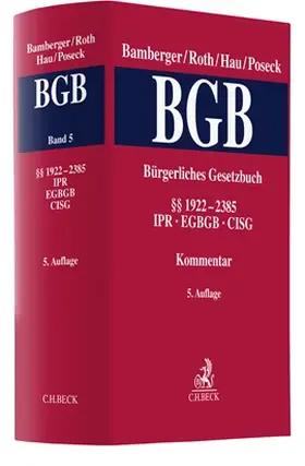 Bamberger / Roth / Hau / Poseck | Bürgerliches Gesetzbuch: BGB, Band 4: §§ 1018-1921, GewSchG, LPartG, VersAusglG | Buch | 978-3-406-77614-4 | sack.de