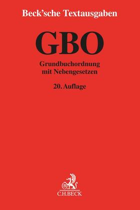  Grundbuchordnung: GBO | Buch |  Sack Fachmedien