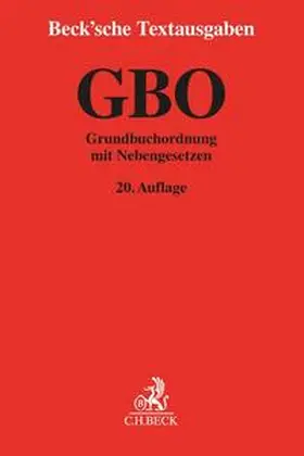  Grundbuchordnung: GBO | Buch |  Sack Fachmedien