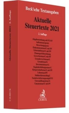Aktuelle Steuertexte 2021 | Buch | 978-3-406-77642-7 | sack.de