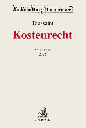 Toussaint | Kostenrecht: KostR | Buch | 978-3-406-78142-1 | sack.de