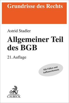 Rüthers / Stadler | Allgemeiner Teil des BGB | Buch | 978-3-406-78679-2 | sack.de