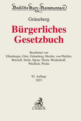 Grüneberg | Bürgerliches Gesetzbuch: BGB | Buch | sack.de