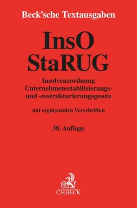 Insolvenzordnung / Unternehmensstabilisierungs- und -restrukturierungsgesetz | Buch | 978-3-406-78953-3 | sack.de