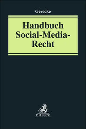 Gerecke |  Handbuch Social-Media-Recht | Buch |  Sack Fachmedien