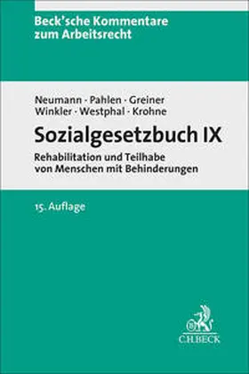 Neumann / Pahlen / Greiner |  Sozialgesetzbuch IX | Buch |  Sack Fachmedien