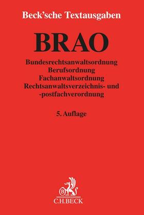  BRAO. Bundesrechtsanwaltsordnung | Buch |  Sack Fachmedien