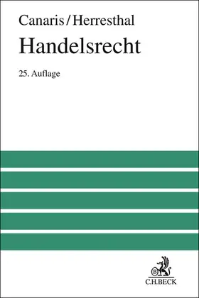 Canaris / Herresthal |  Handelsrecht | Buch |  Sack Fachmedien