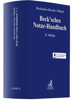 Heckschen / Herrler / Münch |  Beck'sches Notar-Handbuch | Buch |  Sack Fachmedien