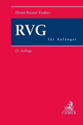 Enders |  RVG für Anfänger | Buch |  Sack Fachmedien