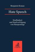 Krause |  Hate Speech | Buch |  Sack Fachmedien