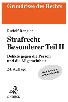 Rengier |  Strafrecht Besonderer Teil II | Buch |  Sack Fachmedien