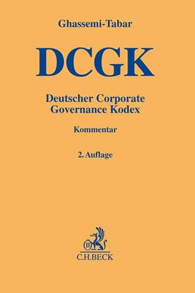 Ghassemi-Tabar |  Deutscher Corporate Governance Kodex | Buch |  Sack Fachmedien