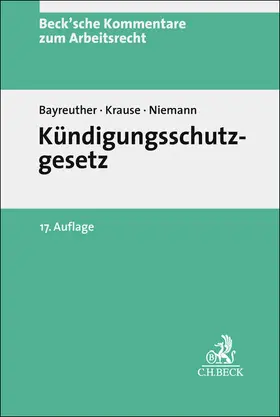 Bayreuther / Krause / Niemann |  Kündigungsschutzgesetz | Buch |  Sack Fachmedien