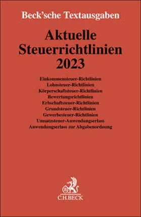 Aktuelle Steuerrichtlinien 2023