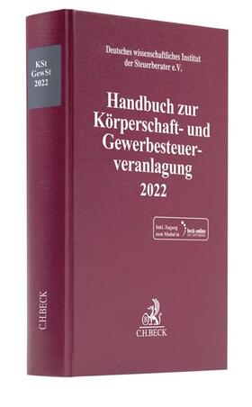 Handbuch zur Körperschaft- und Gewerbesteuerveranlagung 2022: KSt / GewSt 2022  | Medienkombination | 978-3-406-79931-0 | sack.de