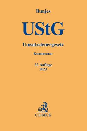 Bunjes  | Umsatzsteuergesetz: UStG | Buch | sack.de
