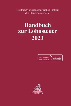 Handbuch zur Lohnsteuer 2023: LSt 2023 | Buch | 978-3-406-80102-0 | sack.de