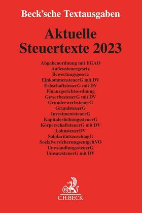 Aktuelle Steuertexte 2023 | Buch | 978-3-406-80134-1 | sack.de