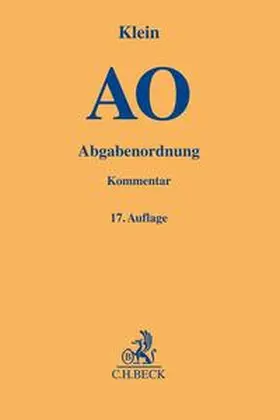 Klein |  Abgabenordnung: AO | Buch |  Sack Fachmedien