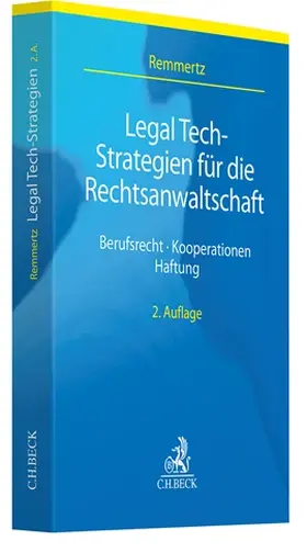 Remmertz |  Legal Tech-Strategien für die Rechtsanwaltschaft  | Buch |  Sack Fachmedien