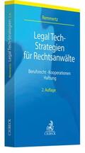 Remmertz |  Legal Tech-Strategien für Rechtsanwälte | Buch |  Sack Fachmedien