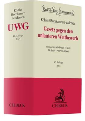 Köhler / Bornkamm / Feddersen | Köhler, H: Gesetz gegen den unlauteren Wettbewerb | Buch | 978-3-406-80334-5 | sack.de