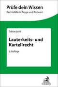 Schwintowski / Lettl |  Lauterkeits- und Kartellrecht | Buch |  Sack Fachmedien