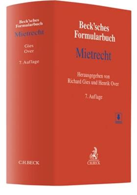 Gies / Over | Beck'sches Formularbuch Mietrecht | Buch | 978-3-406-80579-0 | sack.de