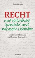 Pieroth |  Recht und italienische, spanische und russische Literatur | Buch |  Sack Fachmedien