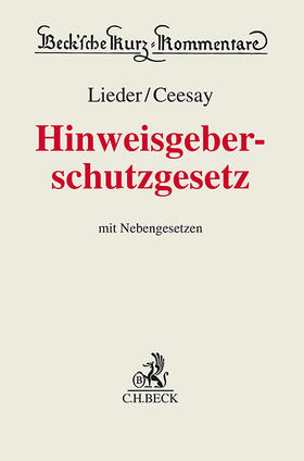 Lieder / Ceesay | Hinweisgeberschutzgesetz | Buch | 978-3-406-81143-2 | sack.de