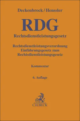 Deckenbrock / Henssler | Rechtsdienstleistungsgesetz. RDG | Buch | 978-3-406-81205-7 | www.sack.de