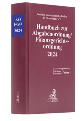 Handbuch zur Abgabenordnung / Finanzgerichtsordnung 2024: AO / FGO 2024 | Medienkombination | 978-3-406-81253-8 | sack.de
