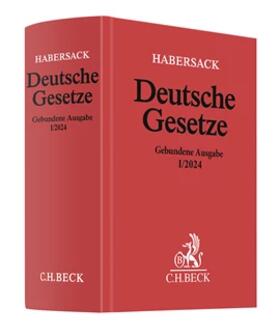 Habersack  |  Deutsche Gesetze Gebundene Ausgabe I/2024 | Buch |  Sack Fachmedien
